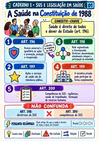 Mapa real: SUS e legislação