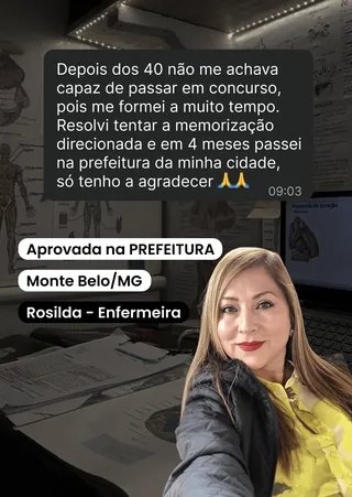 Depoimento de Rosilda, Enfermeira: Aprovada em prefeitura