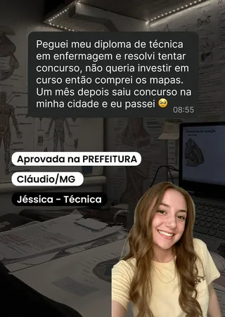Depoimento de Jéssica, Técnica de enfermagem: Aprovada em concurso local
