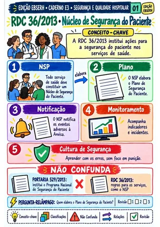 Mapa real: E3 · Segurança e Qualidade Hospitalar